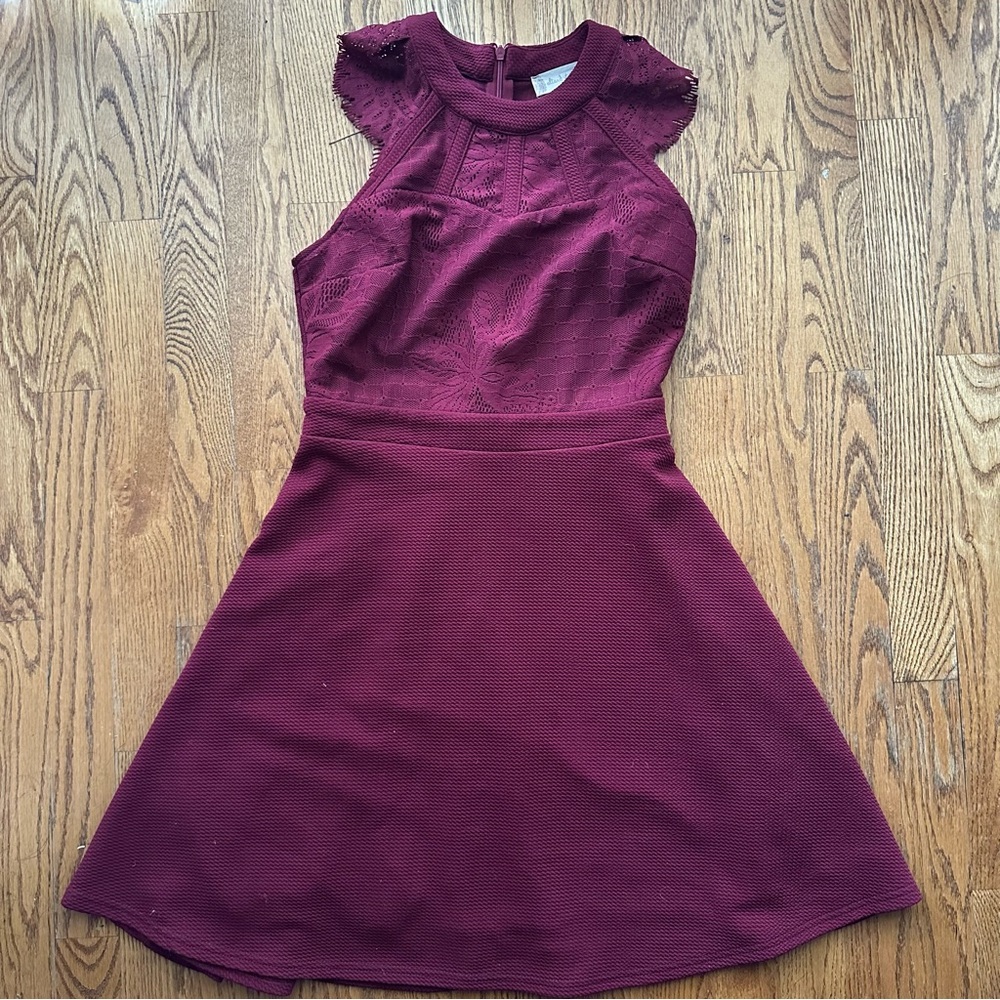 Altar'd State Burgundy Mini Dress